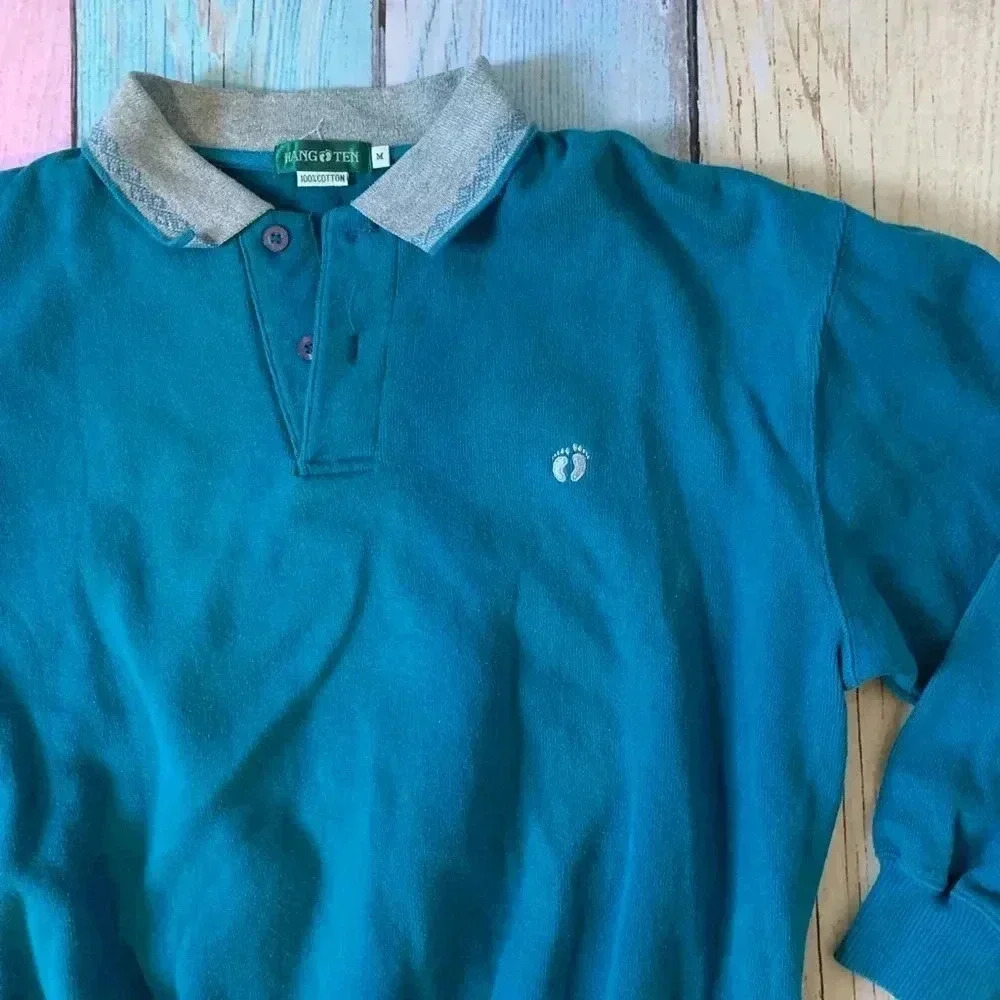 Vintage men’s hang ten collar sweater - Picture 4 of 8